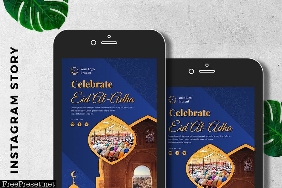 EID al-Adha Mubarak Digital Greeting Card LVY3HY2