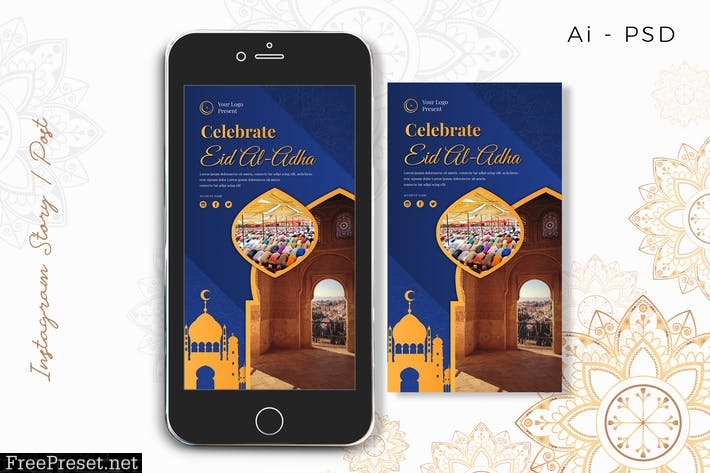 EID al-Adha Mubarak Digital Greeting Card LVY3HY2