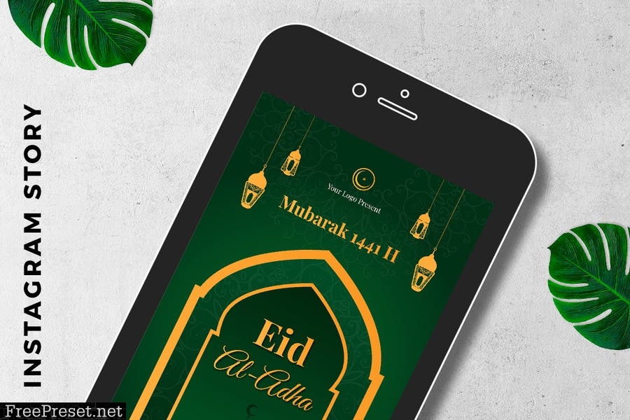 EID al-Adha Mubarak Digital Greeting Card TPD86GQ