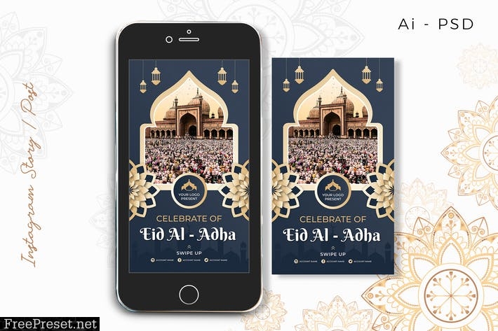 EID al-Adha Mubarak Digital Greeting Card V63Z8FM
