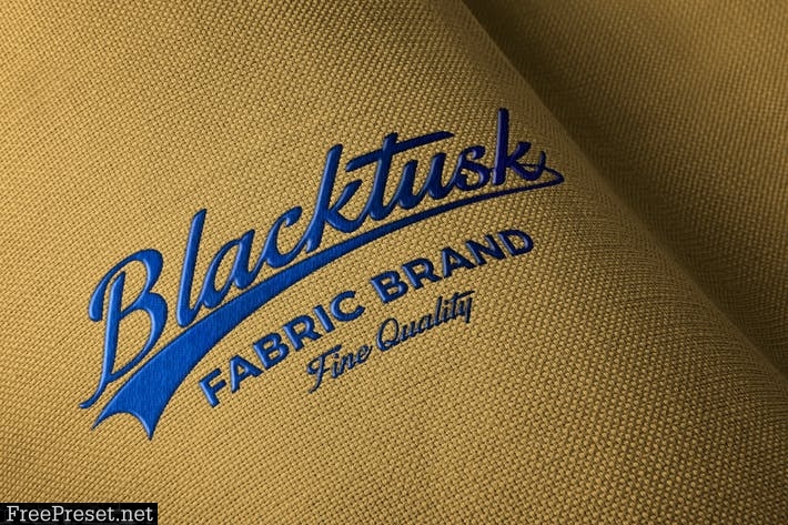 Download Embroidered Fabric Logo Mockup A5ky788