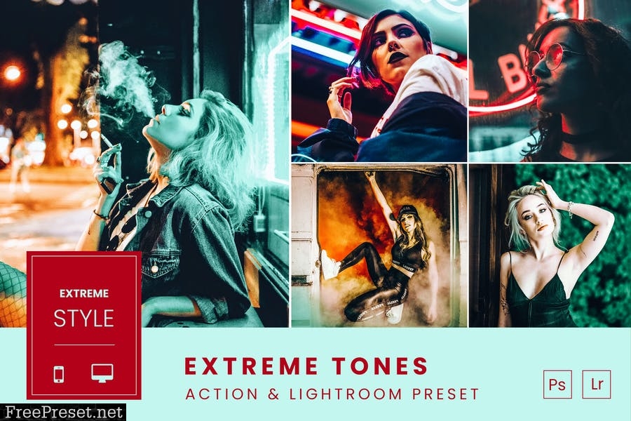 Extreme Tones Action & Lightroom Preset
