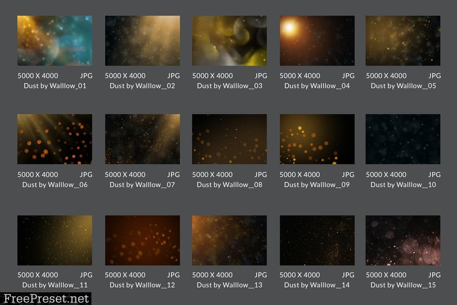 Floating Dust Photoshop Overlays & Action