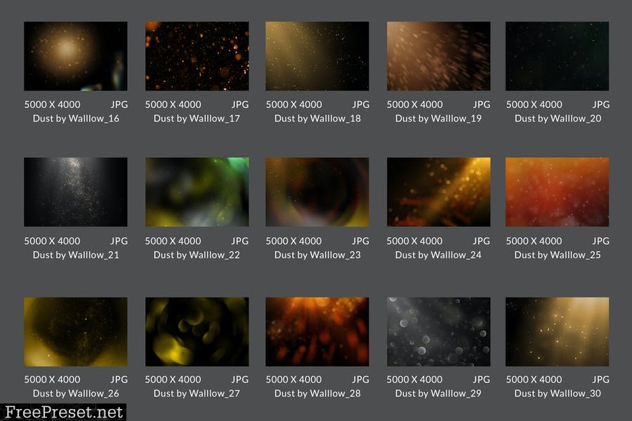 Floating Dust Photoshop Overlays & Action
