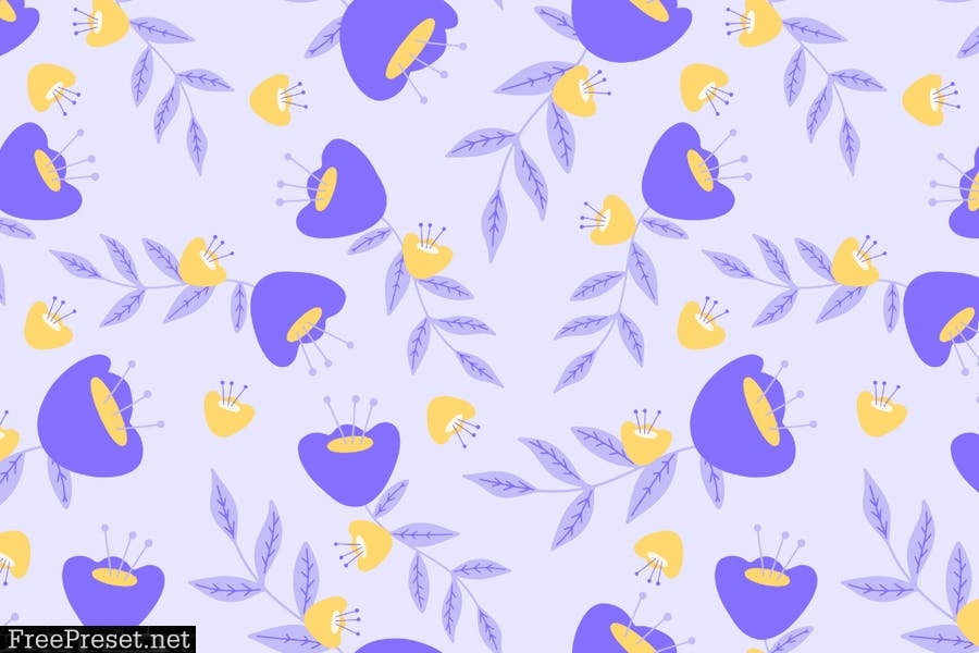 Flory – Vector Seamless Pattern Q5VRCKA