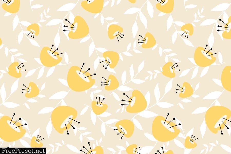 Flory – Vector Seamless Pattern Q5VRCKA