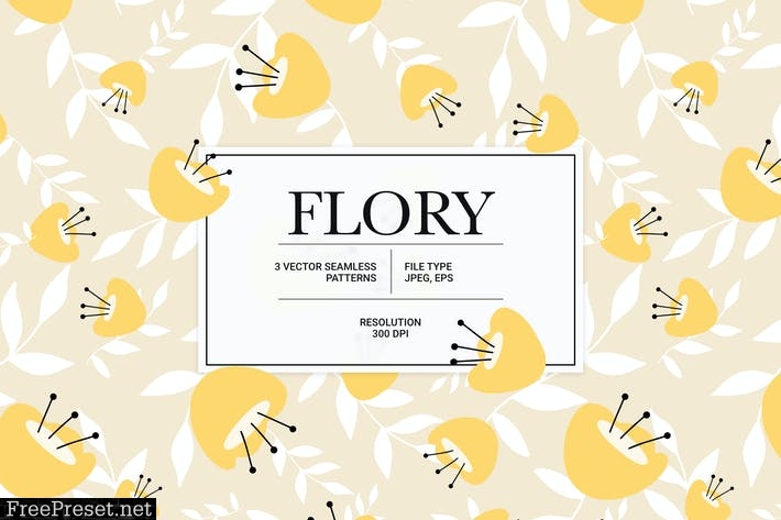 Flory – Vector Seamless Pattern Q5VRCKA