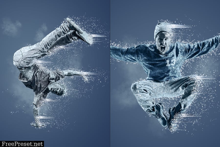 Frozen Ice Gif Animated Photoshop Action