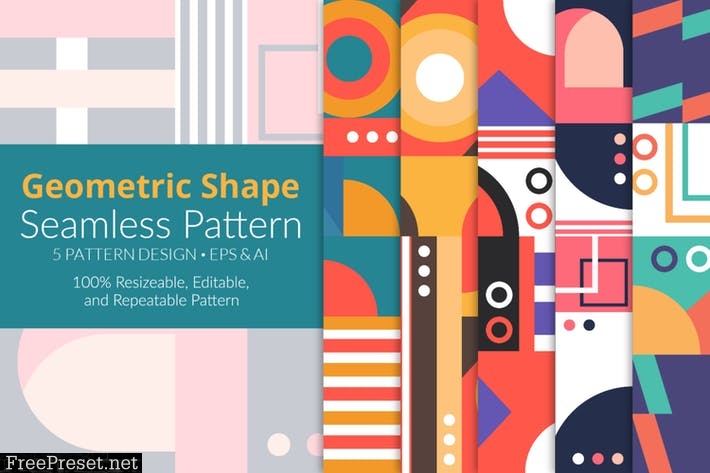 Geometric Shape Seamless Pattern NTZQ854