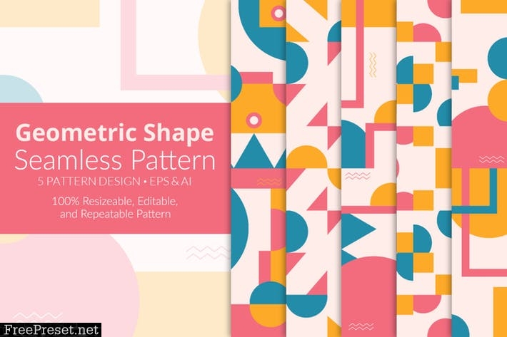 Geometric Shape Seamless Pattern X4RK2UP