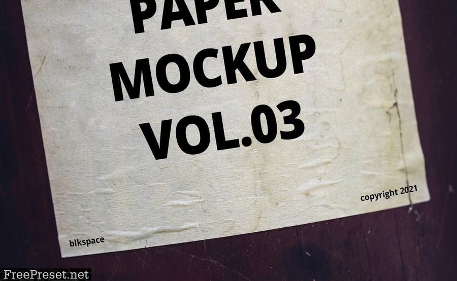 Glued Paper Mockup Vol.04