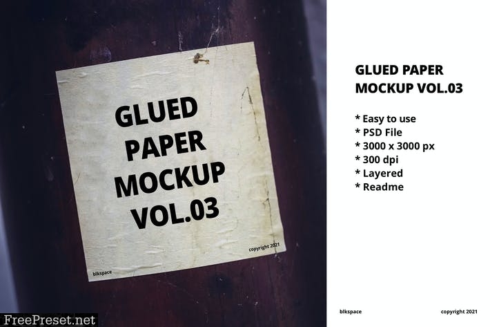 Glued Paper Mockup Vol.04