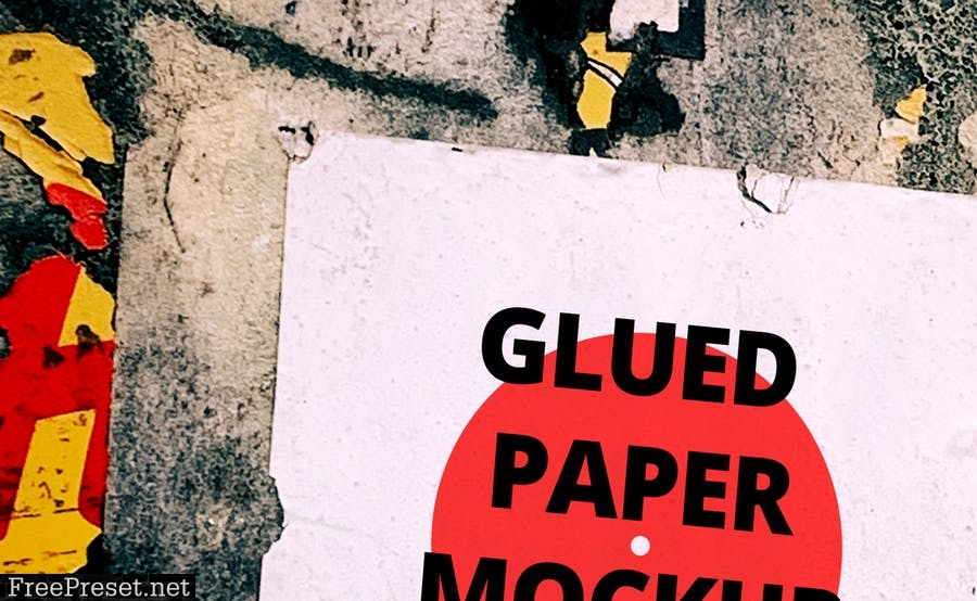 Glued Paper Mockup Vol.05 S229GLJ