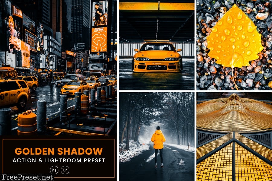 Golden Shadow Action & Lightrom Presets