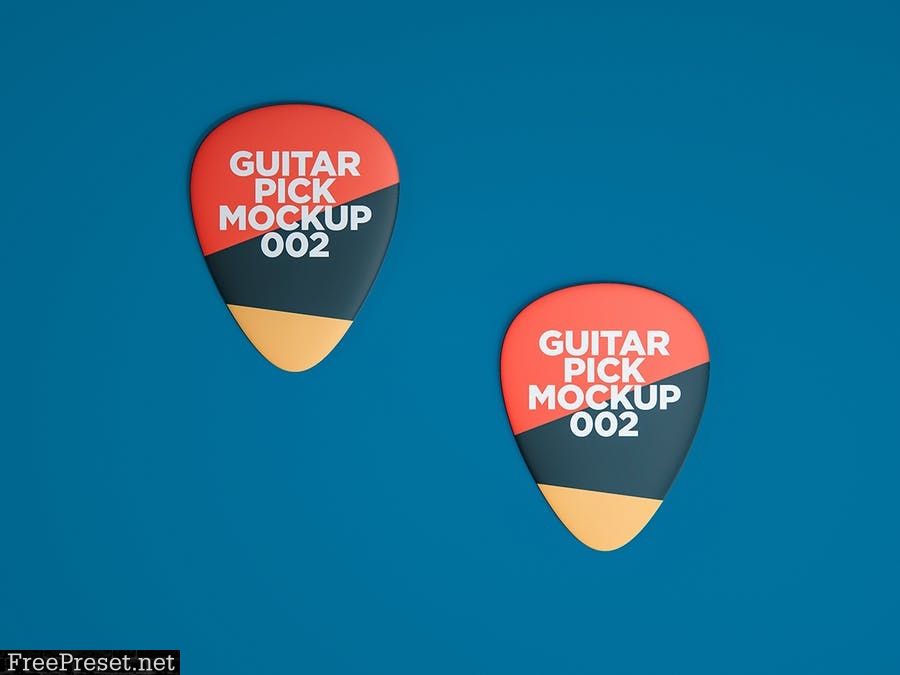 Download Guitar Pick Mockup 002 Ua3ybd9