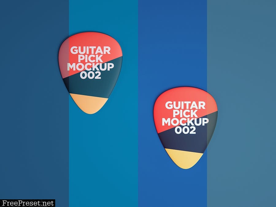 Guitar Pick Mockup 002 UA3YBD9