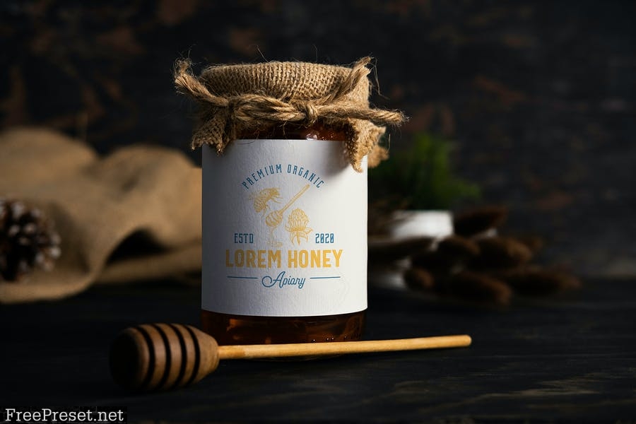 Honey Jar Mockup 9LRL2LS