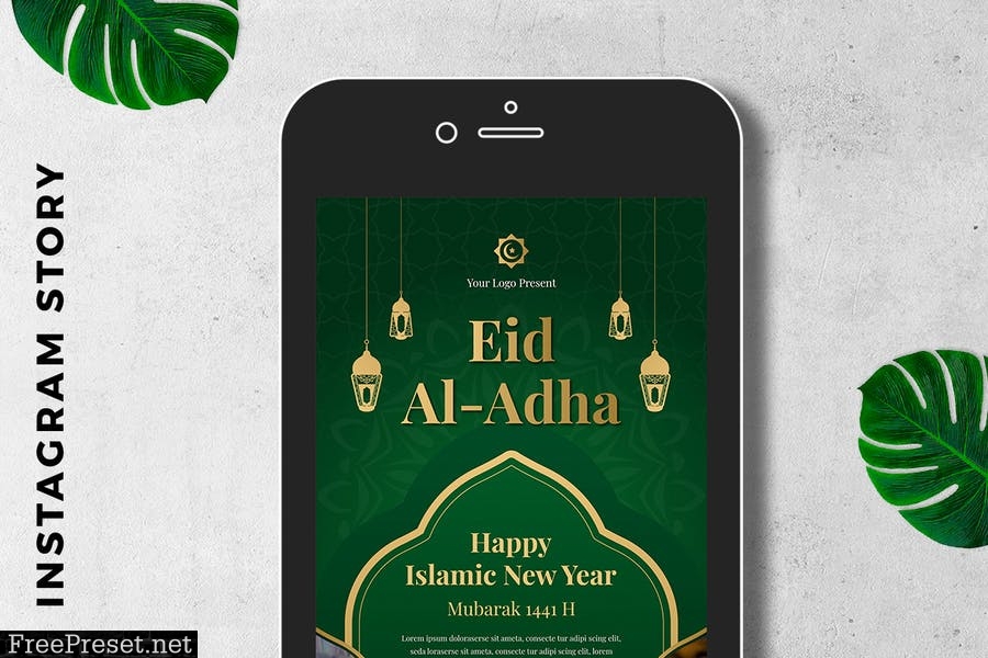 Instagram Story EID al-Adha Mubarak 6LRZ9CS