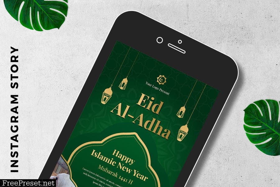 Instagram Story EID al-Adha Mubarak 6LRZ9CS