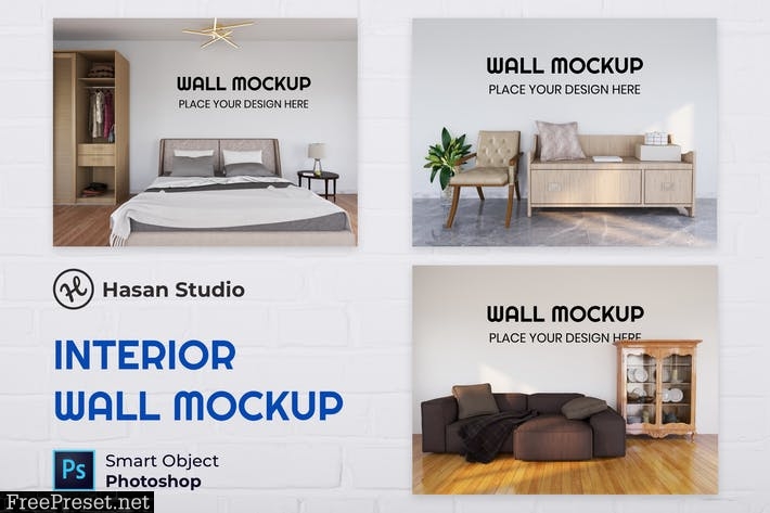 Interior Living Room Wall Mockup - Nuzie TF9UKBT