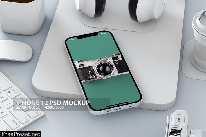 iPhone 12 Pro PSD Mockup AN4VN2W