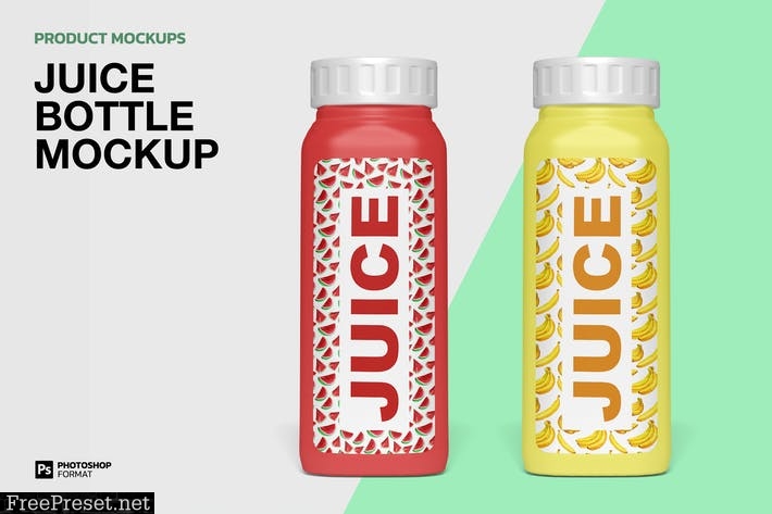 Juice Bottle - Mockup 2R73BEZ