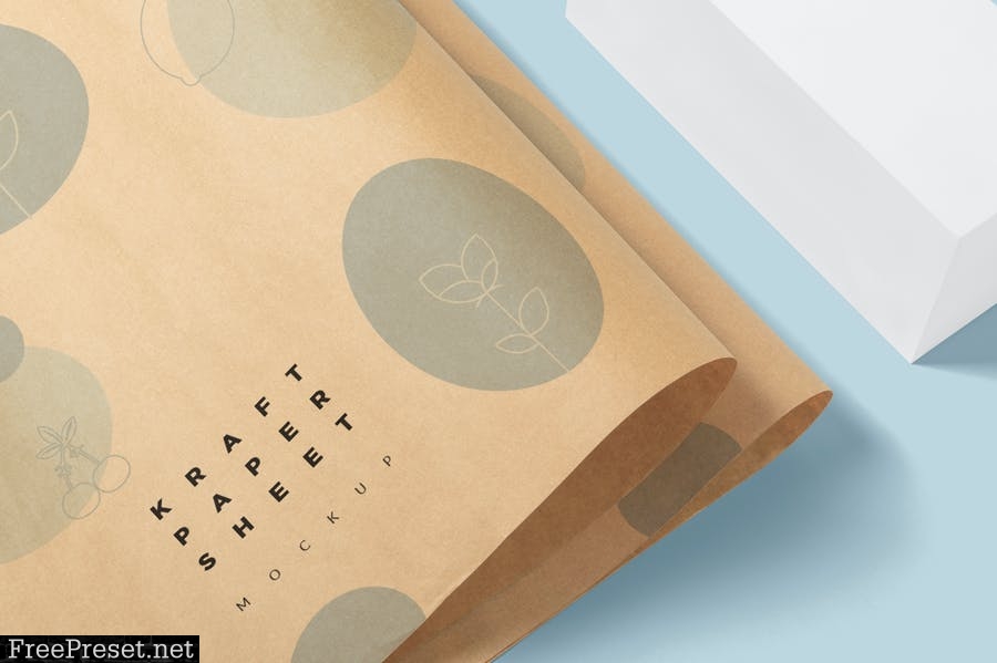 Kraft Paper Wrapping Sheet Mockups ZTYNE5K