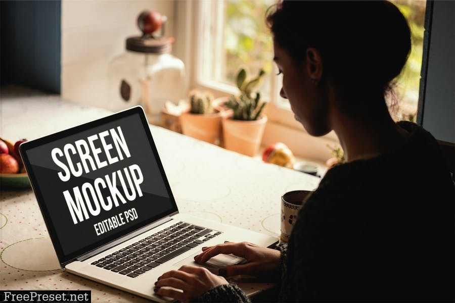 Laptop Screen Mockup Set FVSE6FR