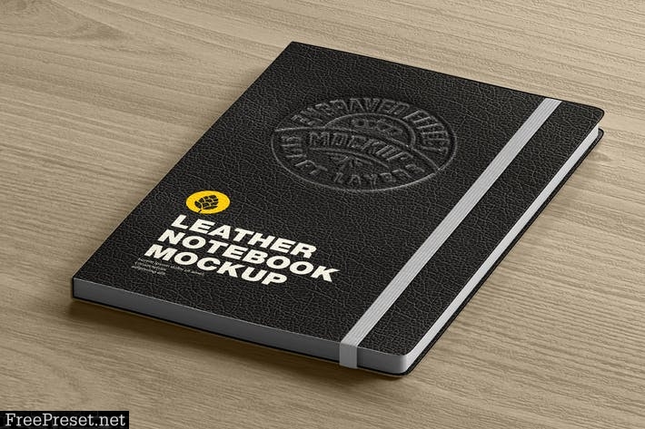 Download Leather Notebook Mockup Ysn4x4m