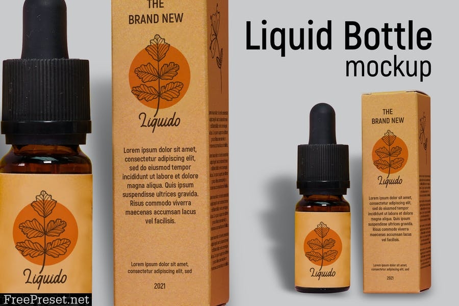 Liquid Bottle Mockup 7KU2SQE