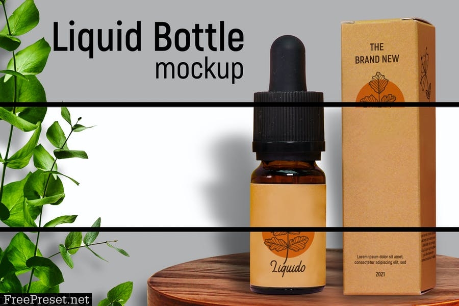 Liquid Bottle Mockup 7KU2SQE