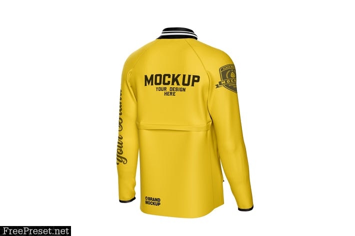 Long Sleeve Track Jacket Mockup SXQUV33