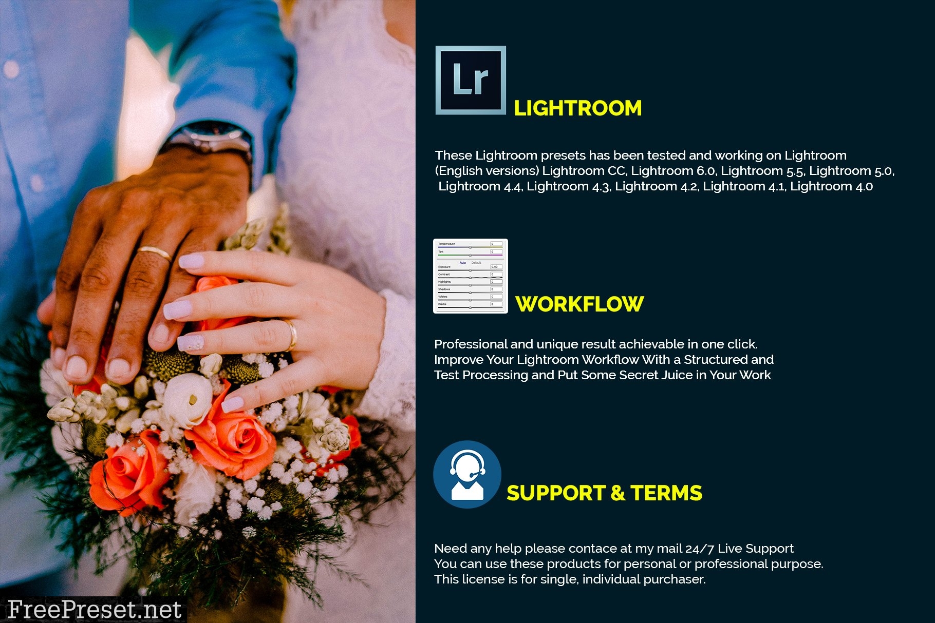 Lovly couple wedding LR&ACR presets 3844809