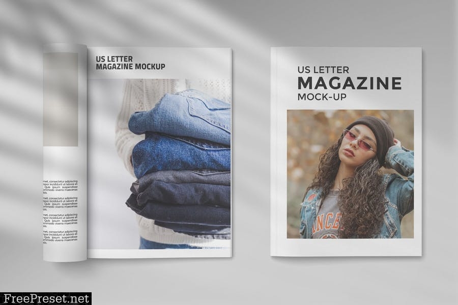 Magazine Mockup - US Letter PMZX7BU