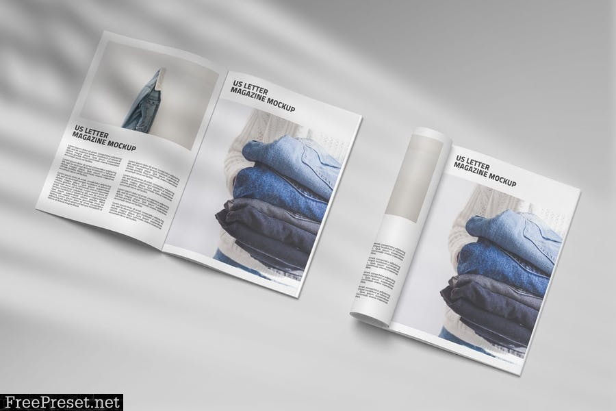 Magazine Mockup - US Letter PMZX7BU