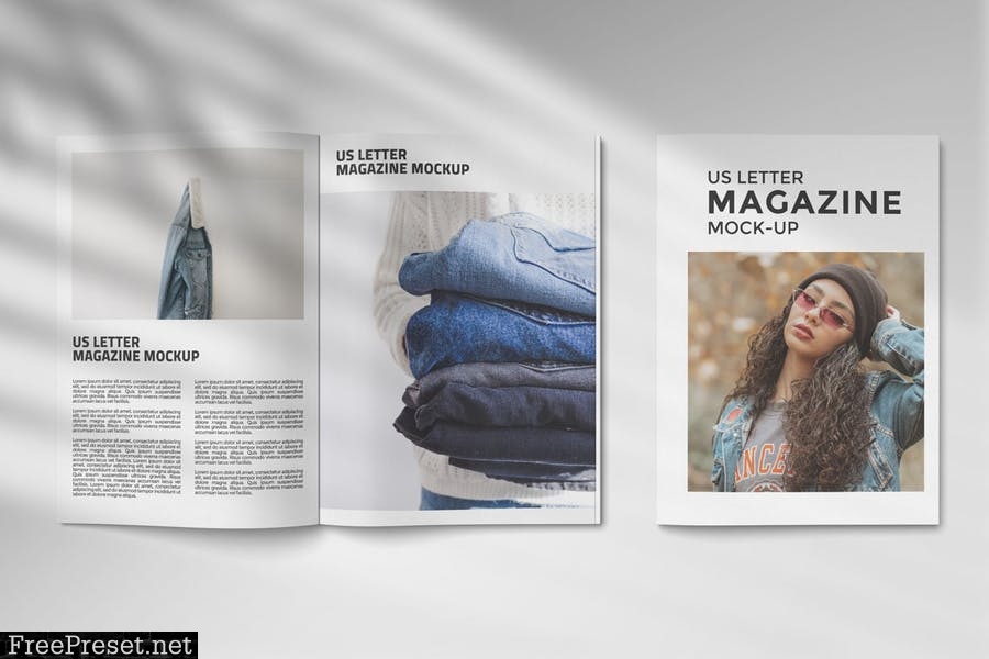 Magazine Mockup - US Letter PMZX7BU