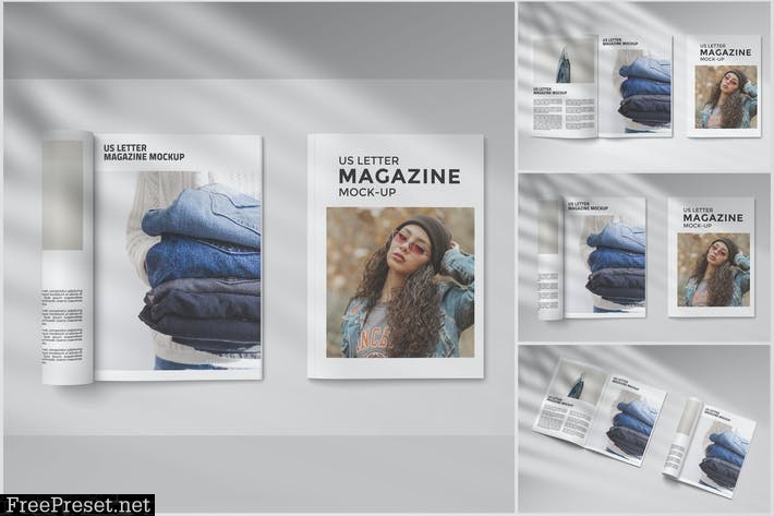 Magazine Mockup - US Letter PMZX7BU