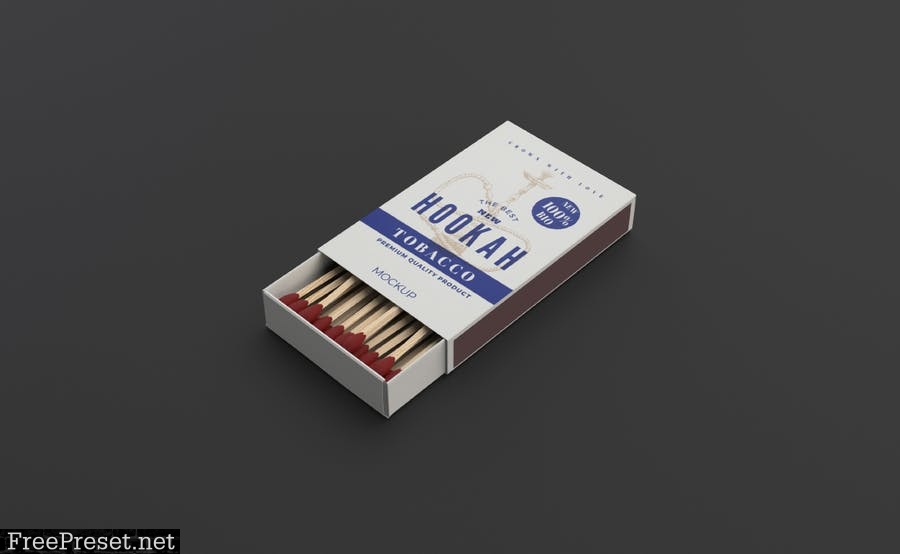 Matches Box Mockup UMLQSZ5