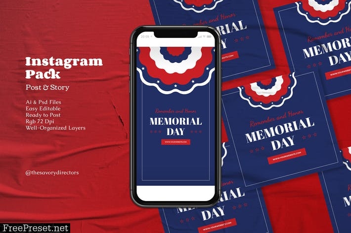 Memorial Day Instagram Pack QM7ES7D