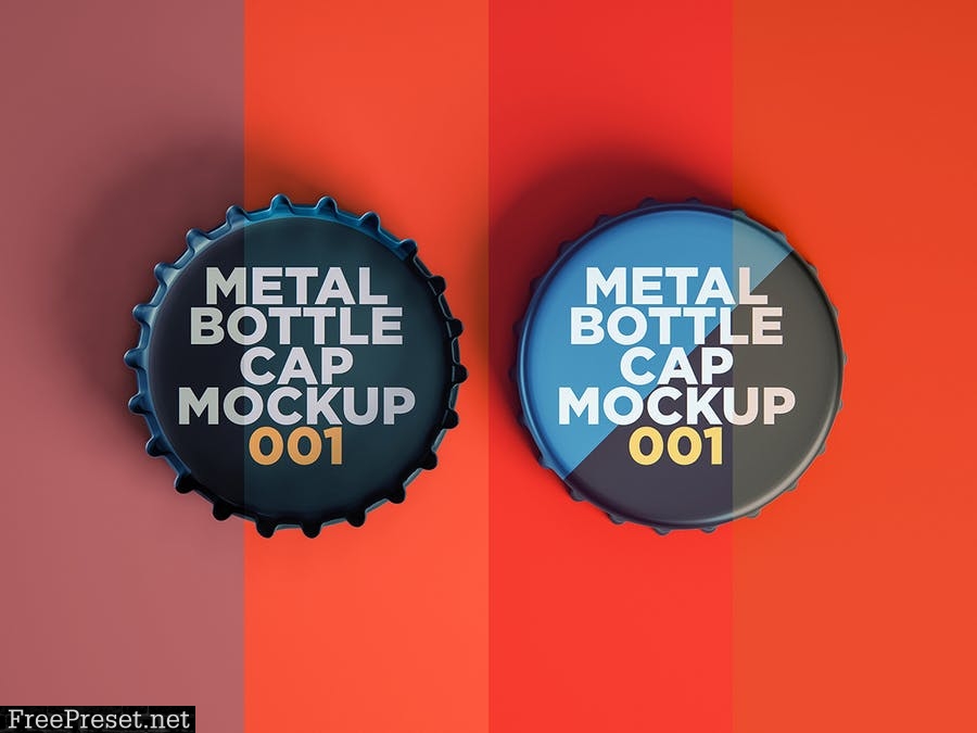 Metal Bottle Cap Mockup 001