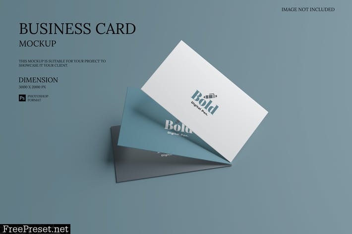 Minimalist Business Card - Mockup NST8RWC