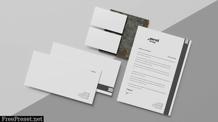 Minimalist Stationery - Mockup NY7BY4R