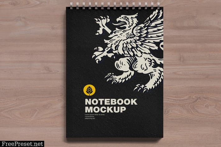 Notebook With Ring Mockup 8MG8TZN