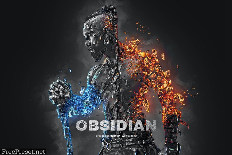 Obsidian Photoshop Action
