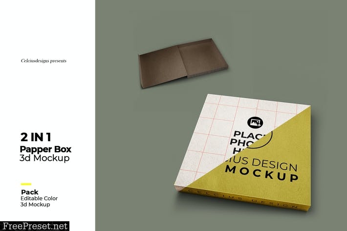 Paper Box 01 3D Mock Up