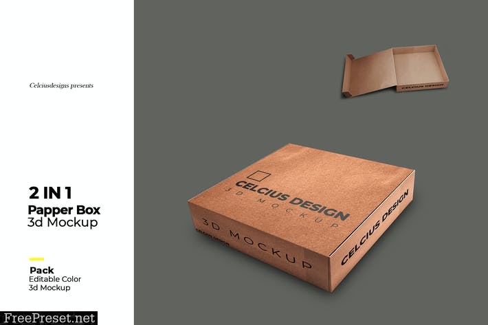 Paper Box 02 3D Mock Up BZY9VR5