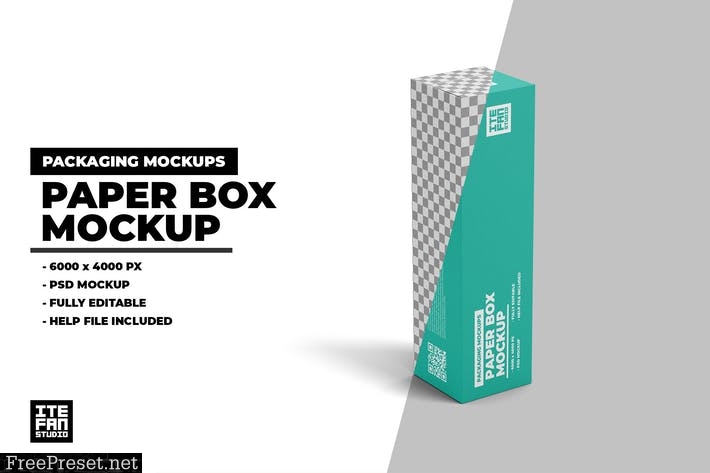 Paper Box Mockup