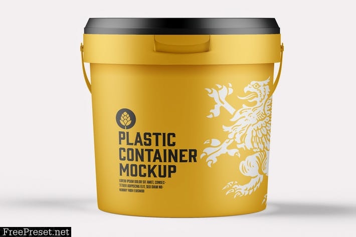 Download Plastic Paint Bucket Mockup 5b2z7g6