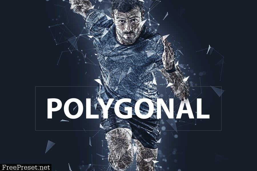 Polygonal Photoshop Action