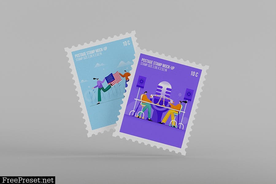 Postage Stamp Mock-up EZD295Y